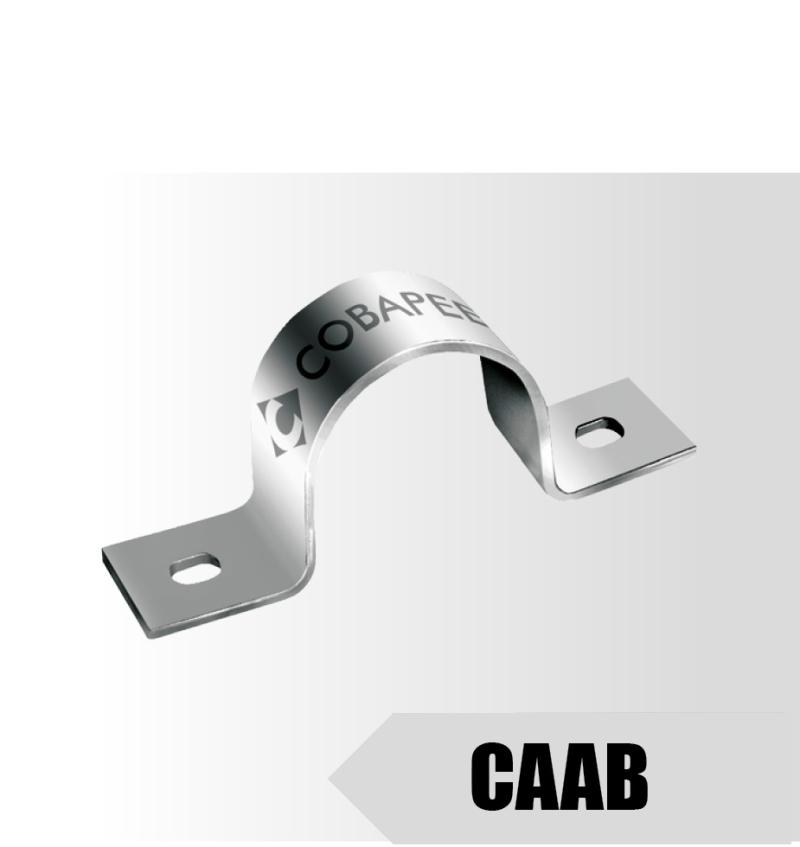 CAAB - Abraçadeira Dupla de Aço Inoxidável