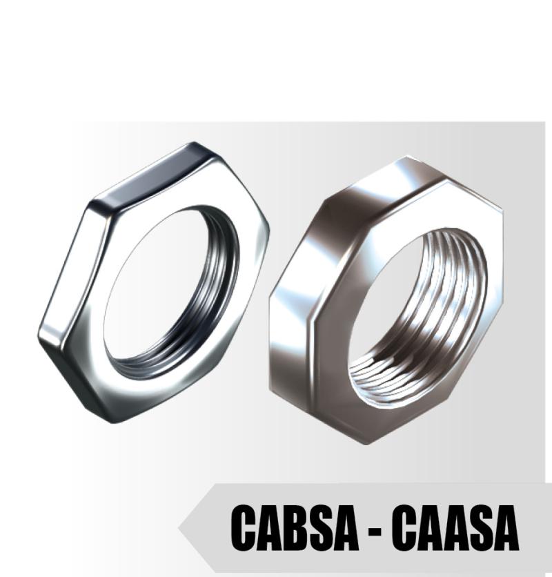 CABSA - CAASA - Bucha e Arruela Sextavada de Aço Inoxidável