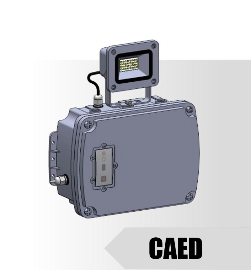CAED - Luminária LED de Emergência com um Refletor e Base Magnética