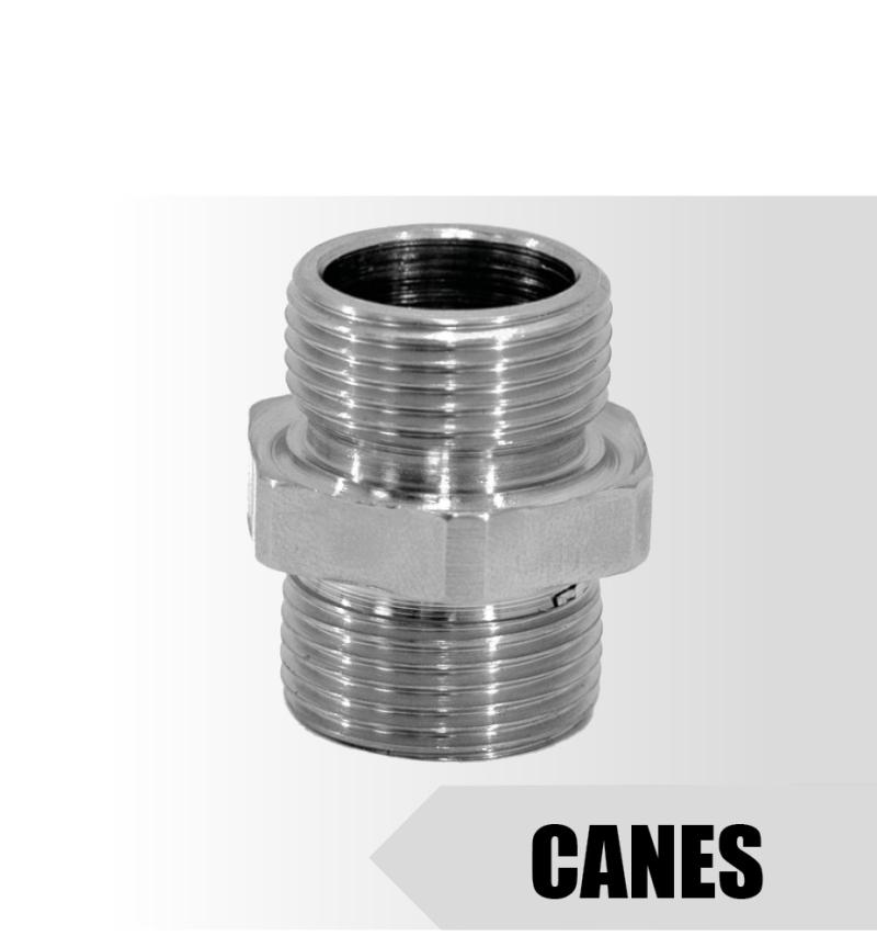 CANES - Niple Sextavado de Aço Inoxidável