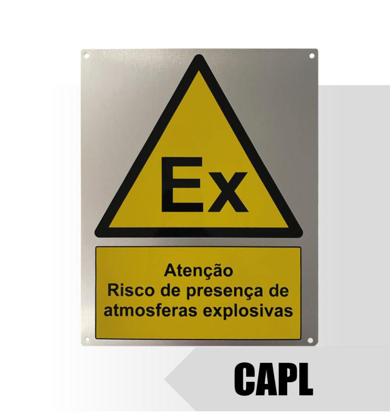 CAPL - Placa de Sinalização para Áreas Classificadas