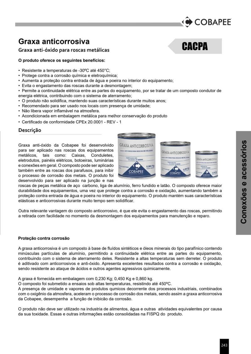 CACPA - Graxa Anticorrosiva