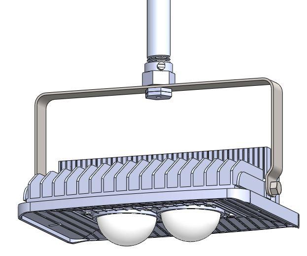 Luminária led quadrada 25w