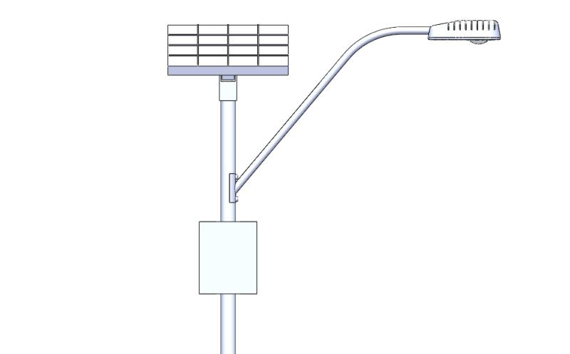 Luminária led solar 100w